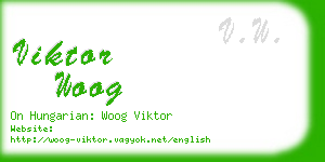 viktor woog business card